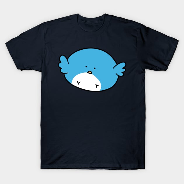 Blue Bird Blob T-Shirt by saradaboru